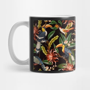 exotic birds pattern Mug